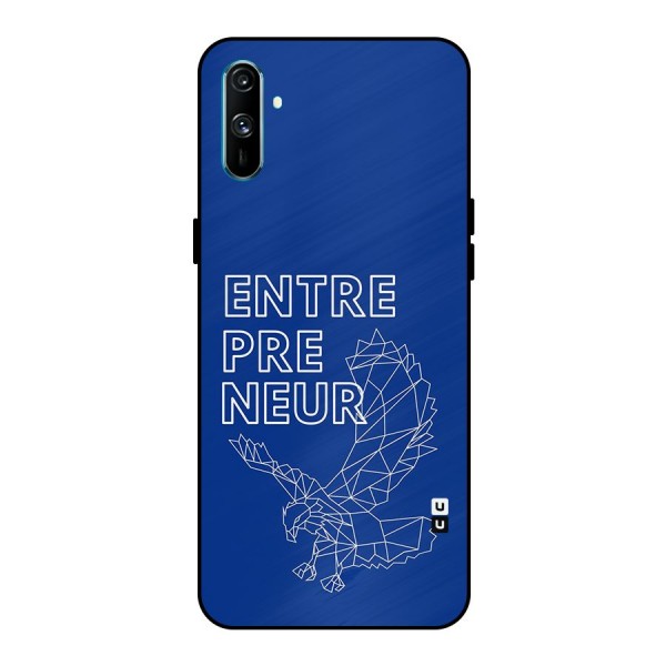 Blue Entrepreneur Metal Back Case for Realme C3