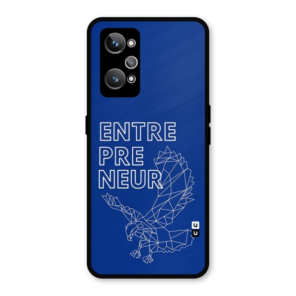 Blue Entrepreneur Metal Back Case for Realme GT 2