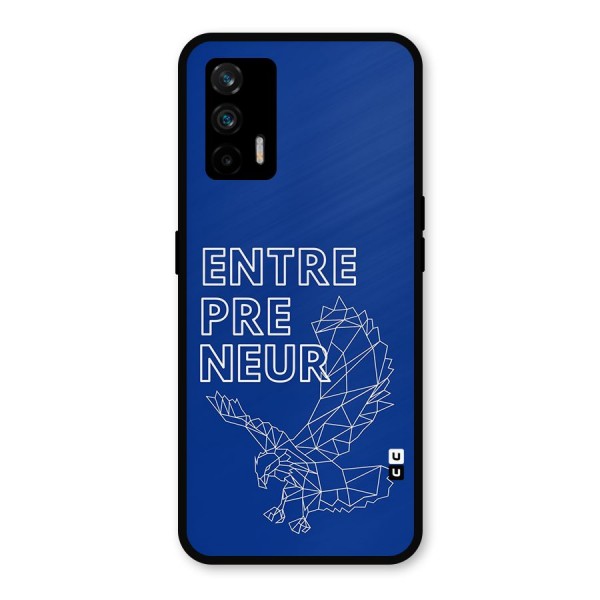 Blue Entrepreneur Metal Back Case for Realme GT 5G