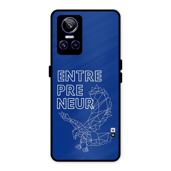 Blue Entrepreneur Metal Back Case for Realme GT Neo 3