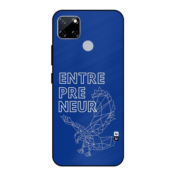 Blue Entrepreneur Metal Back Case for Realme Narzo 20