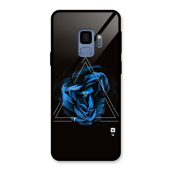 Blue Magic Triangle Glass Back Case for Galaxy S9