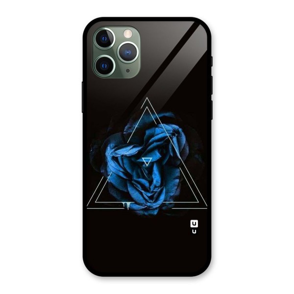 Blue Magic Triangle Glass Back Case for iPhone 11 Pro