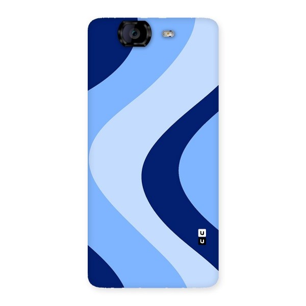 Blue Shade Curves Back Case for Canvas Knight A350