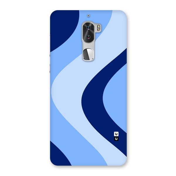Blue Shade Curves Back Case for Coolpad Cool 1