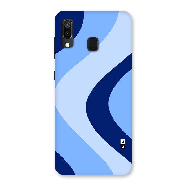 Blue Shade Curves Back Case for Galaxy A20