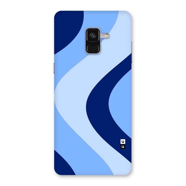 Blue Shade Curves Back Case for Galaxy A8 Plus