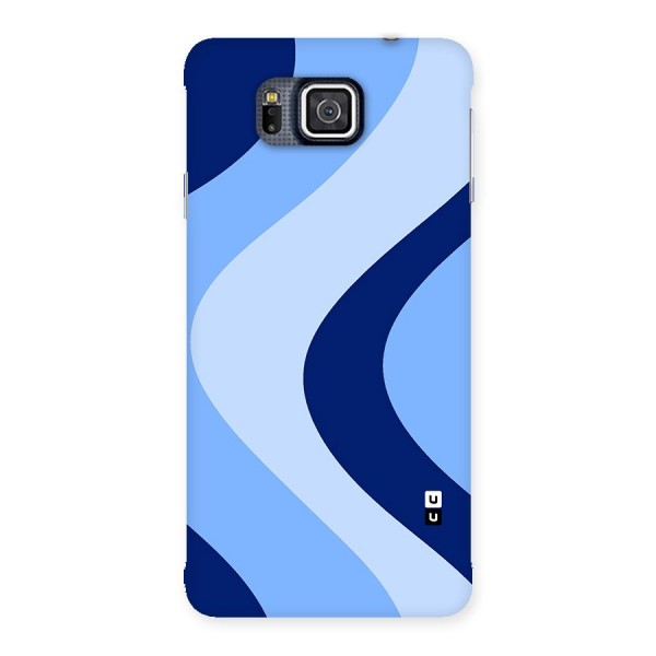 Blue Shade Curves Back Case for Galaxy Alpha