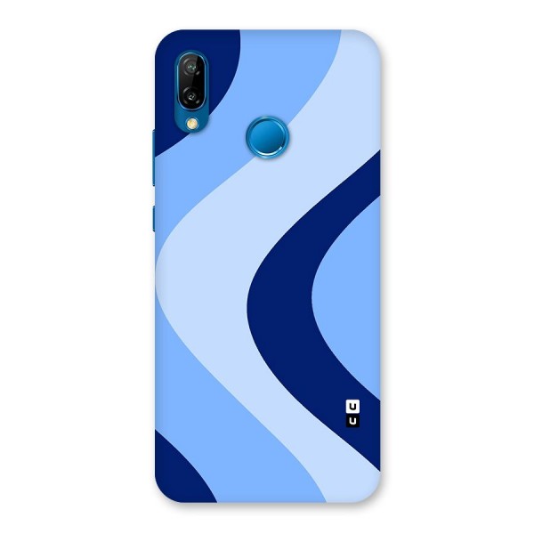 Blue Shade Curves Back Case for Huawei P20 Lite