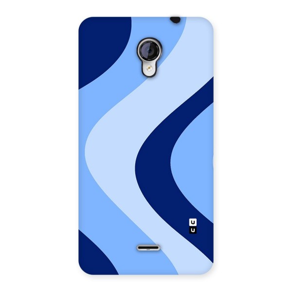 Blue Shade Curves Back Case for Micromax Unite 2 A106