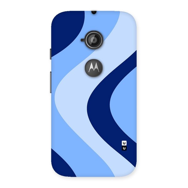 Blue Shade Curves Back Case for Moto E 2nd Gen