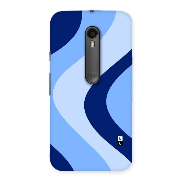 Blue Shade Curves Back Case for Moto G3