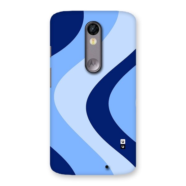 Blue Shade Curves Back Case for Moto X Force