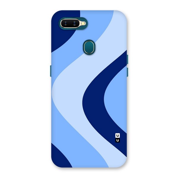 Blue Shade Curves Back Case for Oppo A12