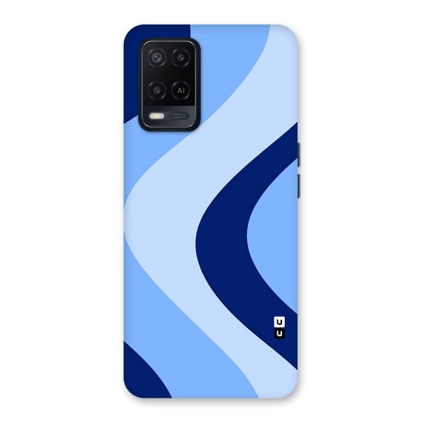 Blue Shade Curves Back Case for Oppo A54