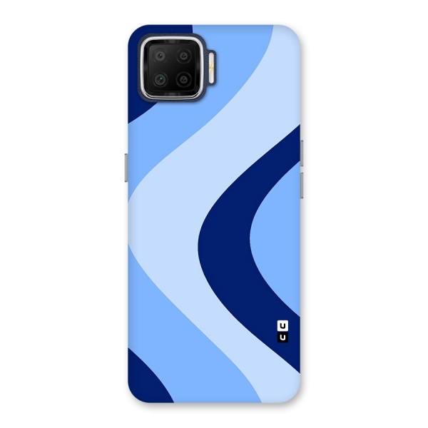 Blue Shade Curves Back Case for Oppo F17