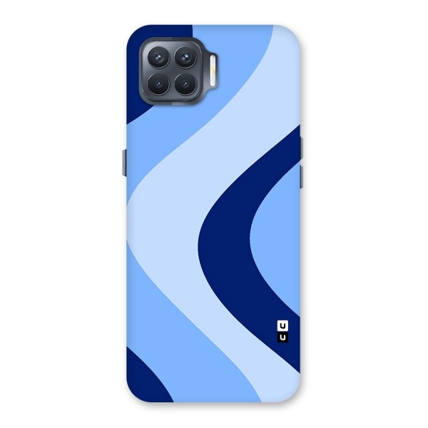 Blue Shade Curves Back Case for Oppo F17 Pro