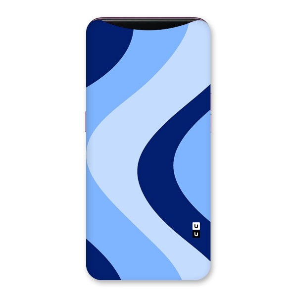 Blue Shade Curves Back Case for Oppo Find X