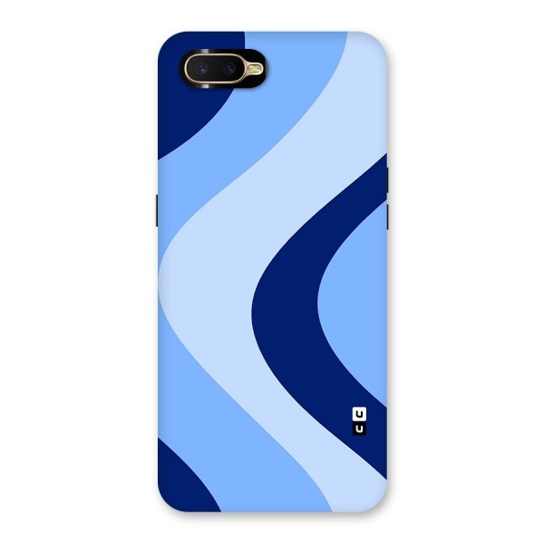 Blue Shade Curves Back Case for Oppo K1