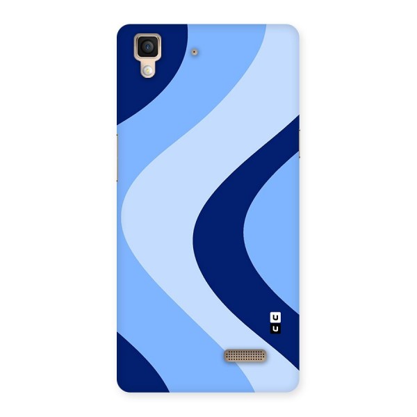 Blue Shade Curves Back Case for Oppo R7