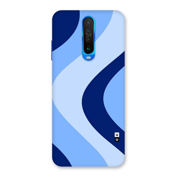 Blue Shade Curves Back Case for Poco X2