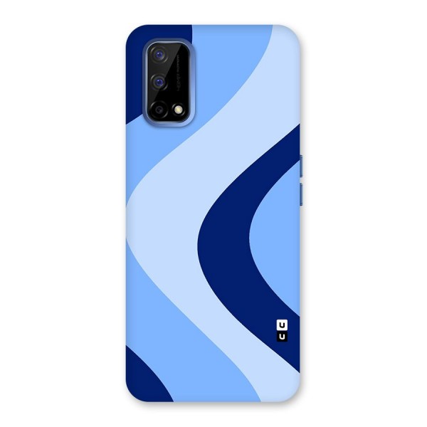 Blue Shade Curves Back Case for Realme Narzo 30 Pro