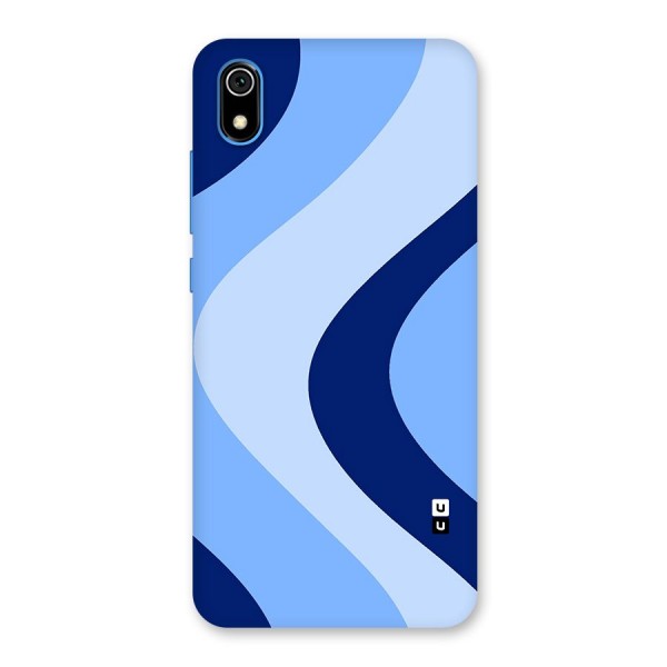 Blue Shade Curves Back Case for Redmi 7A