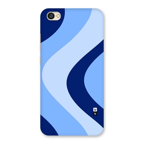 Blue Shade Curves Back Case for Redmi Y1 Lite