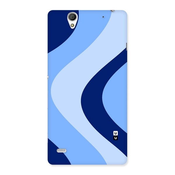 Blue Shade Curves Back Case for Sony Xperia C4