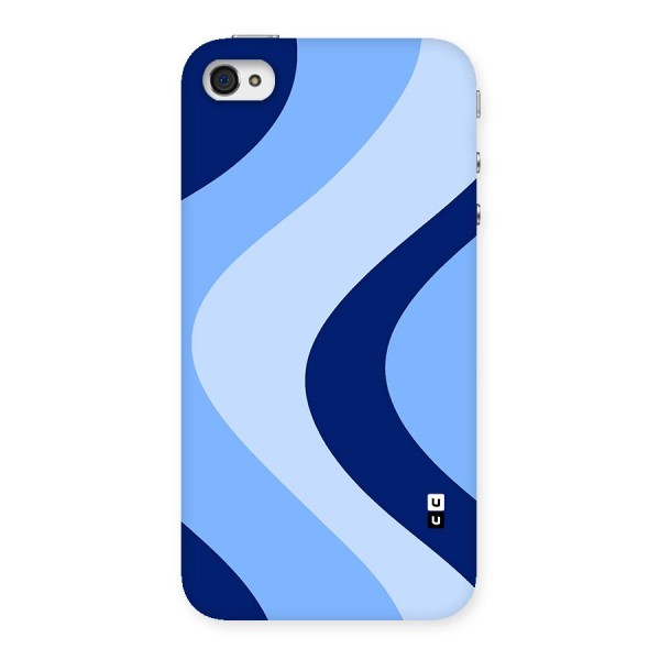 Blue Shade Curves Back Case for iPhone 4 4s