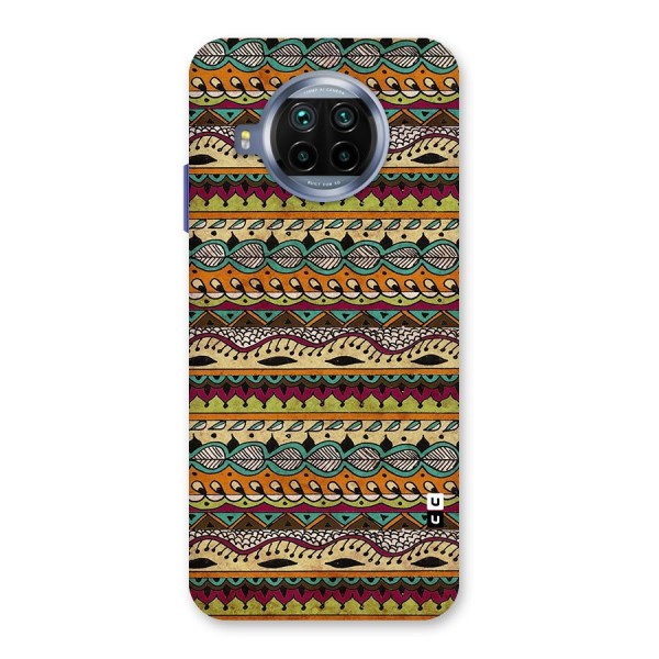 Bohemian Style Aztec Art Glass Back Case for Mi 10i