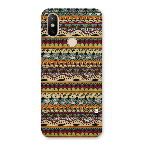 Bohemian Style Aztec Art Back Case for Mi A2