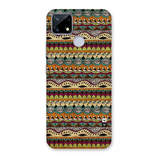 Bohemian Style Aztec Art Glass Back Case for Realme Narzo 20