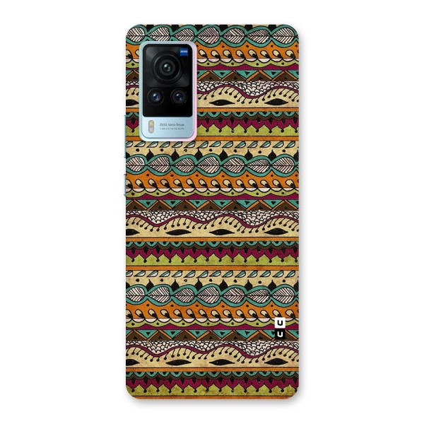 Bohemian Style Aztec Art Glass Back Case for Vivo X60 Pro