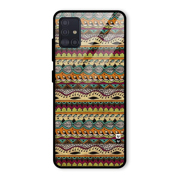 Bohemian Style Aztec Art Glass Back Case for Galaxy A51