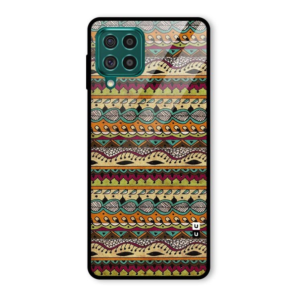 Bohemian Style Aztec Art Glass Back Case for Galaxy F62