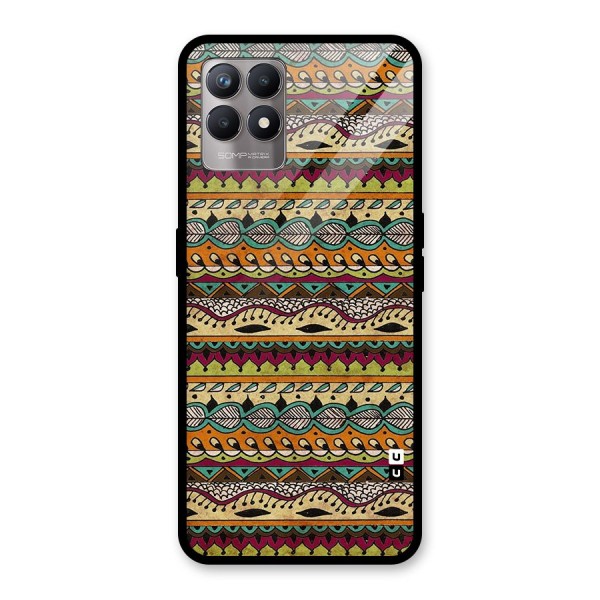 Bohemian Style Aztec Art Glass Back Case for Realme 8i