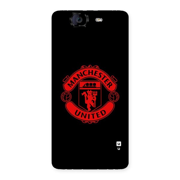 Bold Mancheter United Back Case for Canvas Knight A350