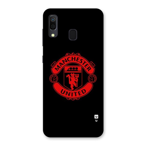 Bold Mancheter United Back Case for Galaxy A20