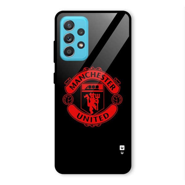 Bold Mancheter United Glass Back Case for Galaxy A52s 5G