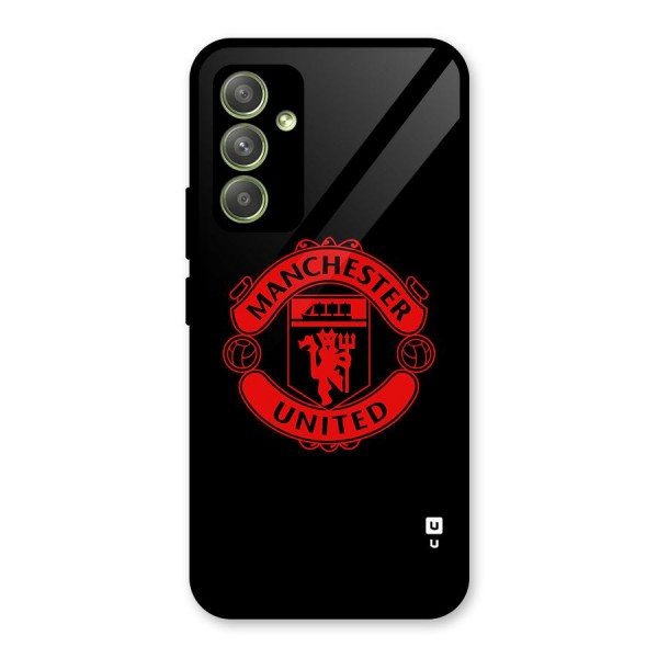 Bold Mancheter United Glass Back Case for Galaxy A54