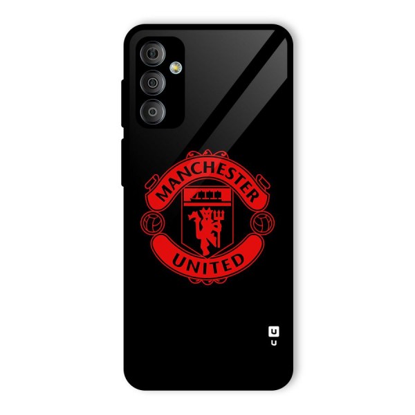 Bold Mancheter United Glass Back Case for Galaxy F23