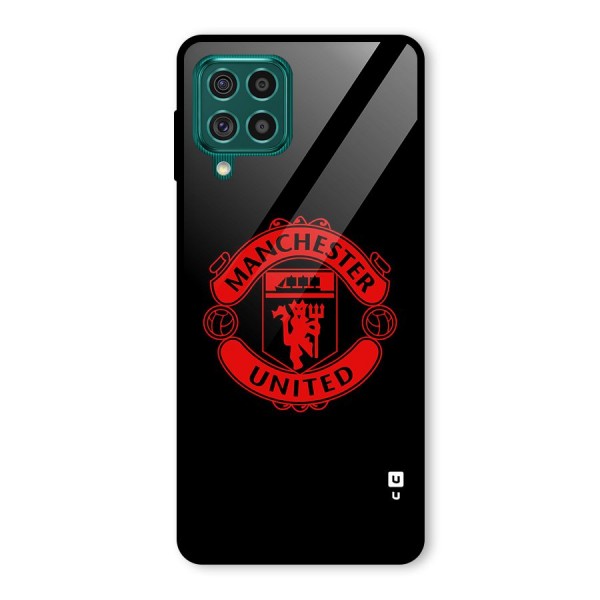 Bold Mancheter United Glass Back Case for Galaxy F62