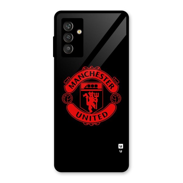 Bold Mancheter United Glass Back Case for Galaxy M13