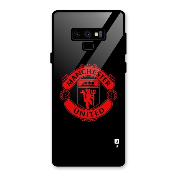 Bold Mancheter United Glass Back Case for Galaxy Note 9