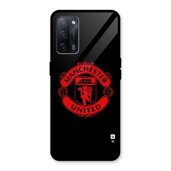 Bold Mancheter United Glass Back Case for Oppo A53s 5G