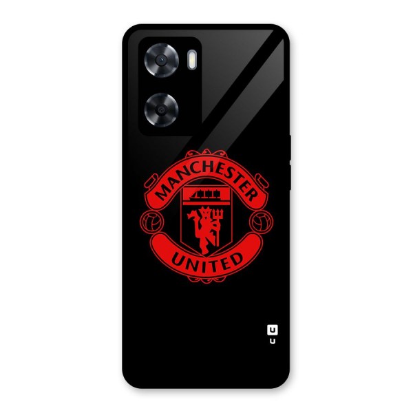 Bold Mancheter United Glass Back Case for Oppo A57 2022