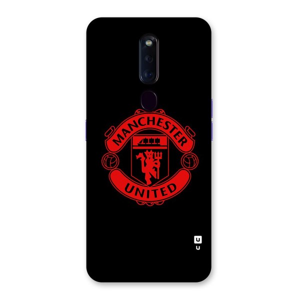 Bold Mancheter United Glass Back Case for Oppo F11 Pro