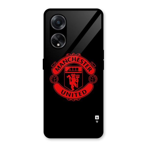 Bold Mancheter United Glass Back Case for Oppo F23