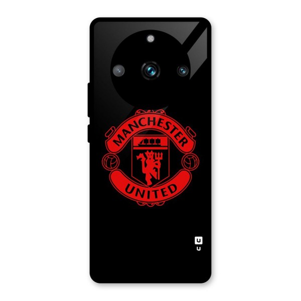 Bold Mancheter United Glass Back Case for Realme 11 Pro